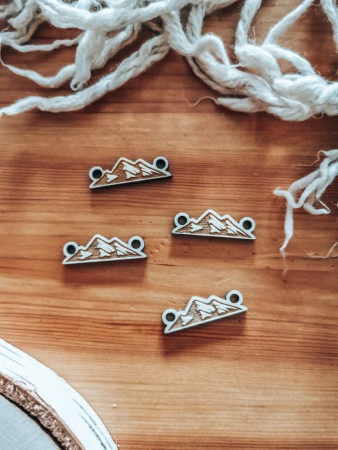 Łącznik do bransoletki /naszyjnika (4szt) - GÓRY 01 - - - (bransoletka, naszyjnik, kolia, baza do kolii)