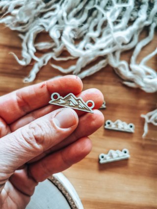 Łącznik do bransoletki /naszyjnika (4szt) - GÓRY 01 - - - (bransoletka, naszyjnik, kolia, baza do kolii)