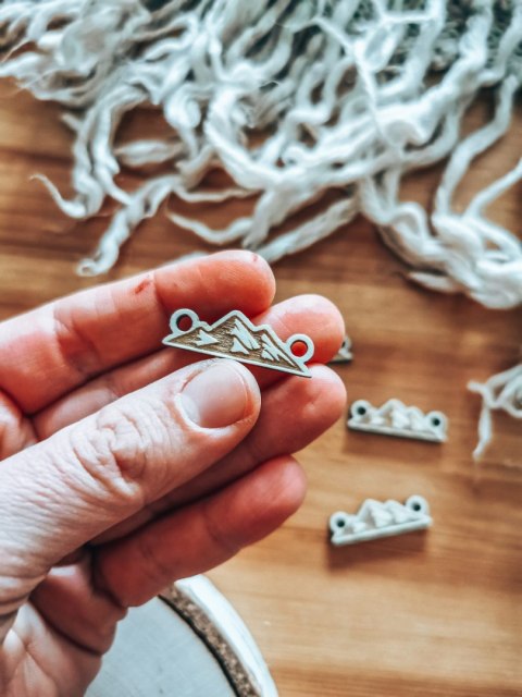 Łącznik do bransoletki /naszyjnika (4szt) - GÓRY 01 - - - (bransoletka, naszyjnik, kolia, baza do kolii)