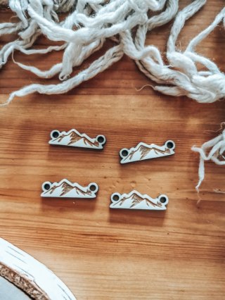 Łącznik do bransoletki /naszyjnika (4szt) - GÓRY 02 - - - (bransoletka, naszyjnik, kolia, baza do kolii)