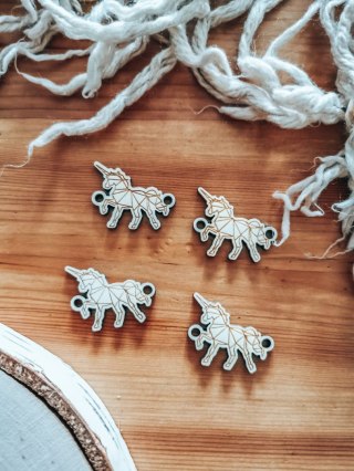 Łącznik do bransoletki /naszyjnika (4szt) - JEDNOROŻEC - - - (bransoletka, naszyjnik, kolia, baza do kolii)