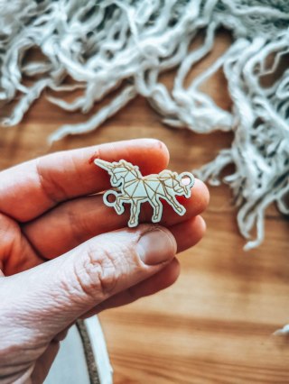 Łącznik do bransoletki /naszyjnika (4szt) - JEDNOROŻEC - - - (bransoletka, naszyjnik, kolia, baza do kolii)