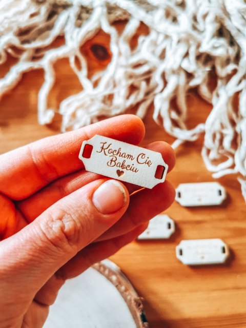 Łącznik do bransoletki /naszyjnika (4szt) - KOCHAM CIĘ BABCIU - - - (bransoletka, naszyjnik, kolia, baza do kolii, Dzień Babci i