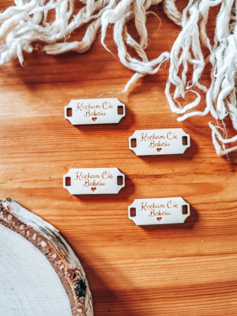 Łącznik do bransoletki /naszyjnika (4szt) - KOCHAM CIĘ BABCIU - - - (bransoletka, naszyjnik, kolia, baza do kolii, Dzień Babci i