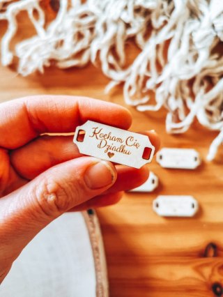 Łącznik do bransoletki /naszyjnika (4szt) - KOCHAM CIĘ DZIADKU - - - (bransoletka, naszyjnik, kolia, baza do kolii, Dzień Babci 