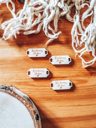 Łącznik do bransoletki /naszyjnika (4szt) - KOCHANEJ BABCI - - - (bransoletka, naszyjnik, kolia, baza do kolii, Dzień Babci i Dz