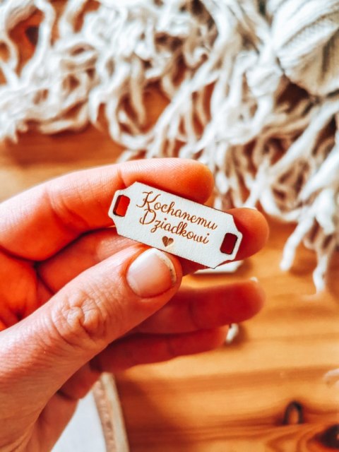 Łącznik do bransoletki /naszyjnika (4szt) - KOCHANEMU DZIADKOWI - - - (bransoletka, naszyjnik, kolia, baza do kolii, Dzień Babci