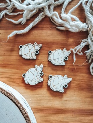 Łącznik do bransoletki /naszyjnika (4szt) - KOT - - - (bransoletka, naszyjnik, kolia, baza do kolii)