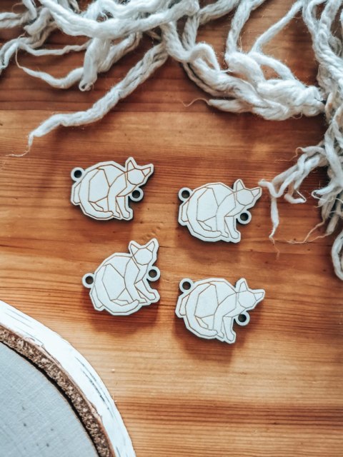 Łącznik do bransoletki /naszyjnika (4szt) - KOT - - - (bransoletka, naszyjnik, kolia, baza do kolii)