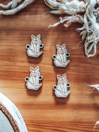 Łącznik do bransoletki /naszyjnika (4szt) - LIS - - - (bransoletka, naszyjnik, kolia, baza do kolii)