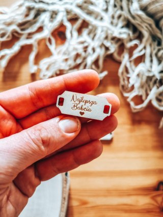 Łącznik do bransoletki /naszyjnika (4szt) - NAJLEPSZA BABCIA - - - (bransoletka, naszyjnik, kolia, baza do kolii, Dzień Babci i 