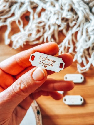 Łącznik do bransoletki /naszyjnika (4szt) - NAJLEPSZY DZIADEK - - - (bransoletka, naszyjnik, kolia, baza do kolii, Dzień Babci i