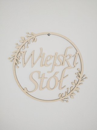 Obręcz (1szt) - Wiejski Stół - wzór Wianek 04