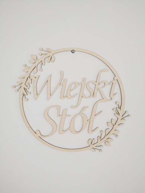 Obręcz (1szt) - Wiejski Stół - wzór Wianek 04