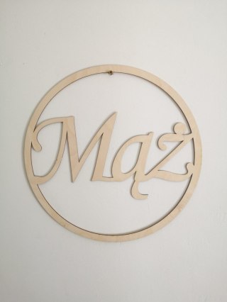 Obręcz (1szt) - koło Mąż / Żona