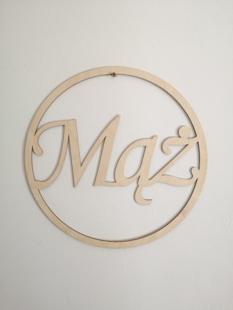 Obręcz (1szt) - koło Mąż / Żona