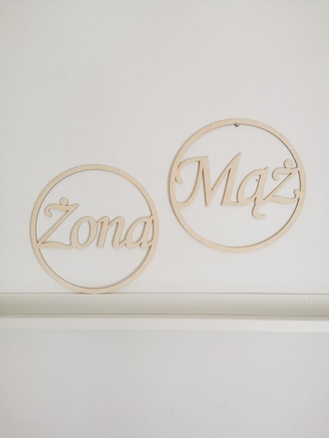 Obręcz (1szt) - koło Mąż / Żona