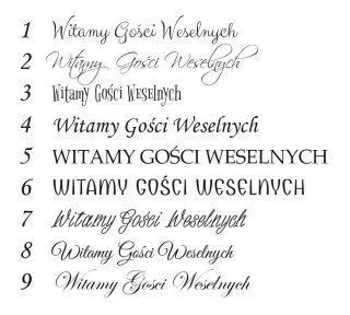 Obręcz (1szt) - koło Witamy Gości Weselnych i Pana Młodego