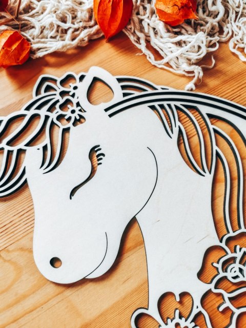 Organizer na spinki - Jednorożec - baza do makramy