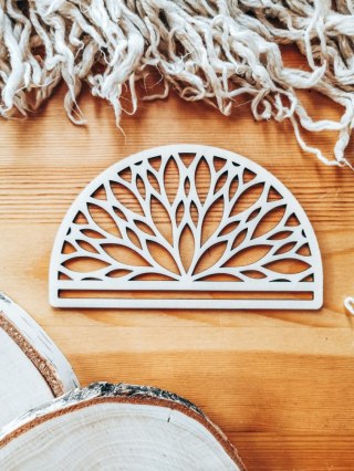 Półkole - Mandala 01 - (półmandala do makramy makrama wisząca baza do łapacza łapacz mandala)