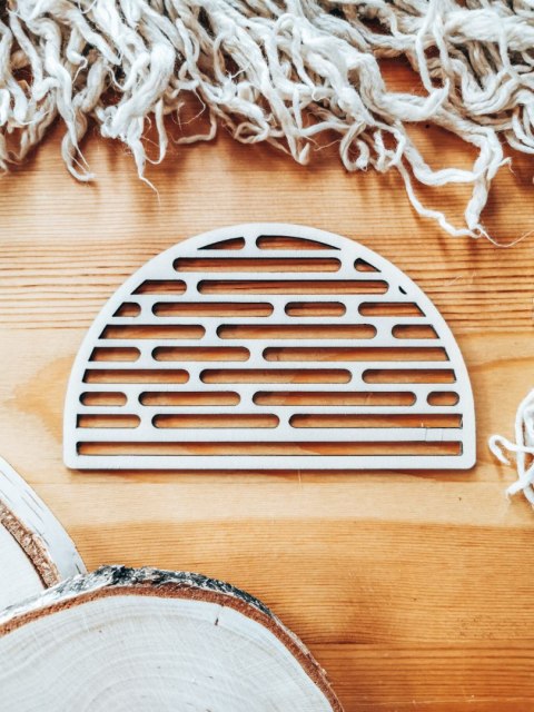 Półkole - Mandala 08 - (półmandala do makramy makrama wisząca baza do łapacza łapacz mandala)