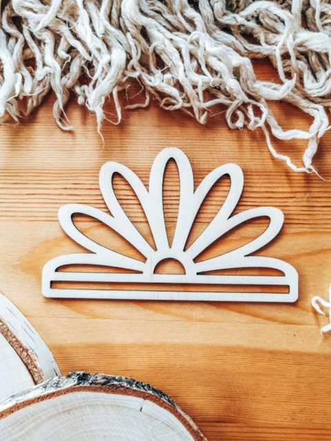 Półkole - Mandala 13 - (półmandala do makramy makrama wisząca baza do łapacza łapacz mandala)