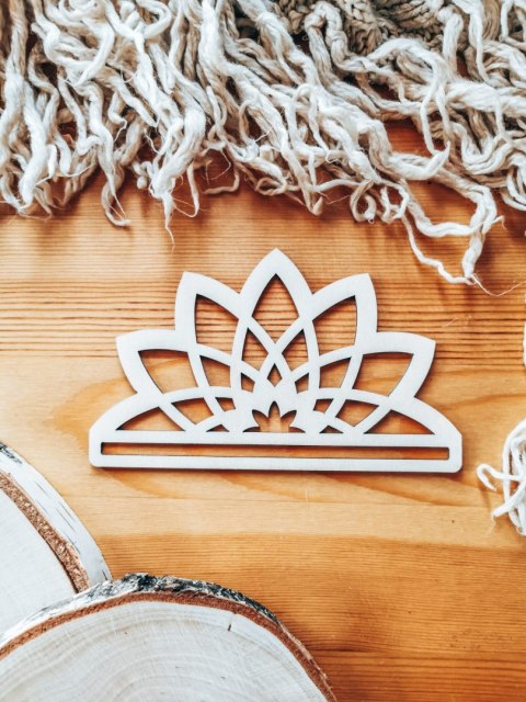 Półkole - Mandala 14 - (półmandala do makramy makrama wisząca baza do łapacza łapacz mandala)