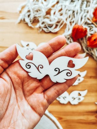 Skrzydła ! 6szt ! (7,5cm/9cm/12cm/18cm) - wzór 19 - - - (skrzydełka anioła, do aniołka, aniołek, anielskie)