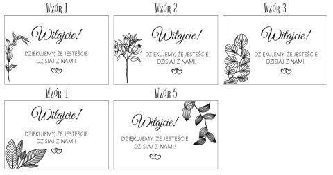 Tablica Powitalna - Botanical (5 wzorów)