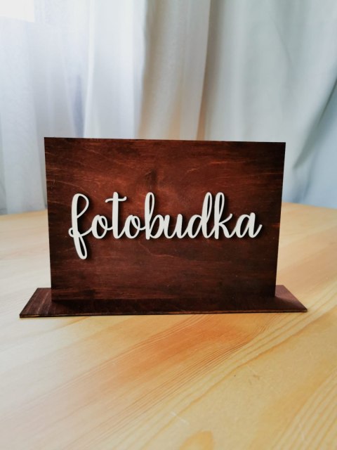 Tabliczka A5 z podpisem stołu (1szt) (Słodki Stół, Wiejski Stół, Księga Gości, Fotobudka, Stół Alkoholowy, Bimber, Piwo, Kącik d