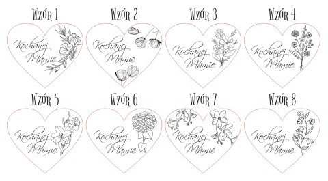 Tabliczka serce 9x7cm (2szt) - Modlitwa Aniele Boży