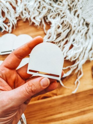 Aaa CZYSTA BAZA bez graweru - zakładka półokrągła 5cm (6szt) - - - (baza do zakładki do książki, dzień dla nauczyciela zakończen