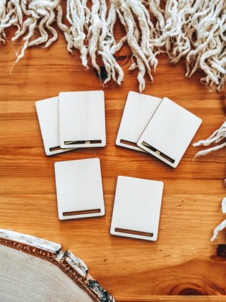 Aaa CZYSTA BAZA bez graweru - zakładka prostokąt 4x5cm (6szt) - - - (baza do zakładki do książki)