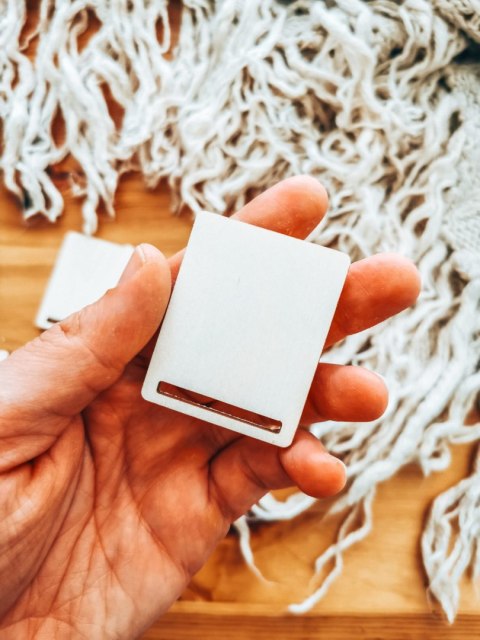 Aaa CZYSTA BAZA bez graweru - zakładka prostokąt 4x5cm (6szt) - - - (baza do zakładki do książki)