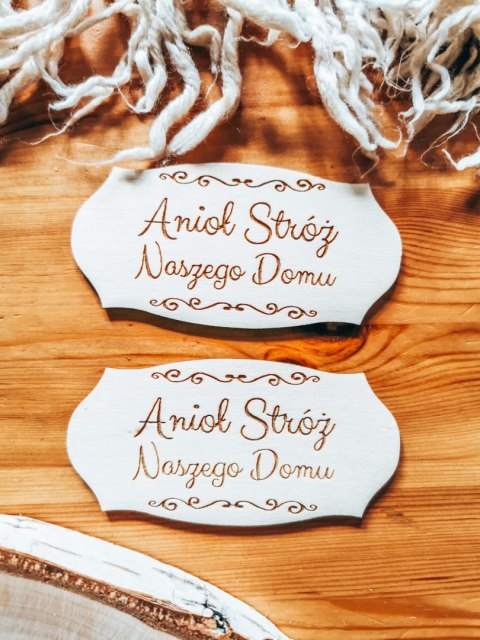 Anioł Stróż Naszego Domu - TABLICZKA (2szt) 10cm/12cm/14cm (8 wzorów)