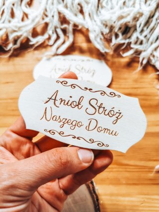 Anioł Stróż Naszego Domu - TABLICZKA (2szt) 10cm/12cm/14cm (8 wzorów)