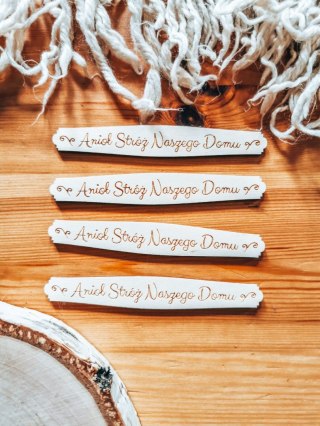 Anioł Stróż Naszego Domu - TABLICZKA (4szt) 10cm/12cm/14cm (8 wzorów) - - - (Aniołek)