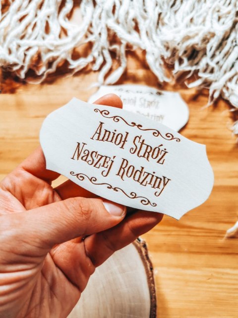 Anioł Stróż Naszej Rodziny - TABLICZKA (2szt) 10cm/12cm/14cm (8 wzorów)