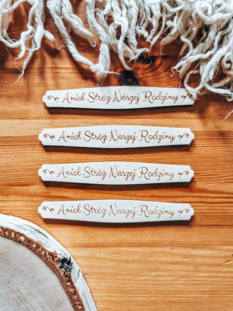 Anioł Stróż Naszej Rodziny - TABLICZKA (4szt) 10cm/12cm/14cm (8 wzorów) - - - (Aniołek)
