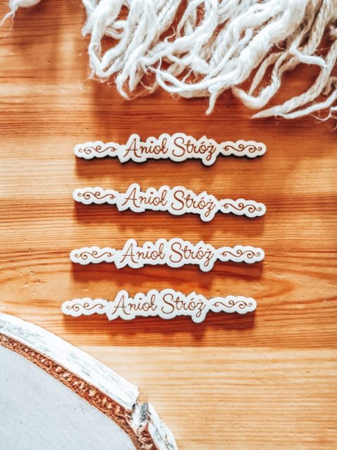 Anioł Stróż - TABLICZKA po obrysie (4szt) (wys. 1,5cm)