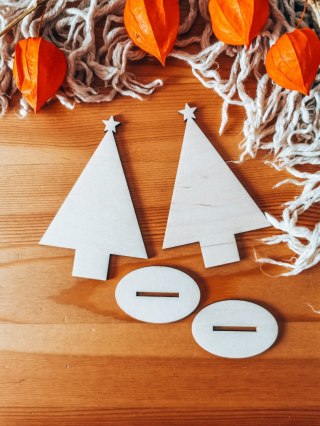 CHOINKA 01 - figurka z podstawką (2szt) (10cm) - do ozdabiania