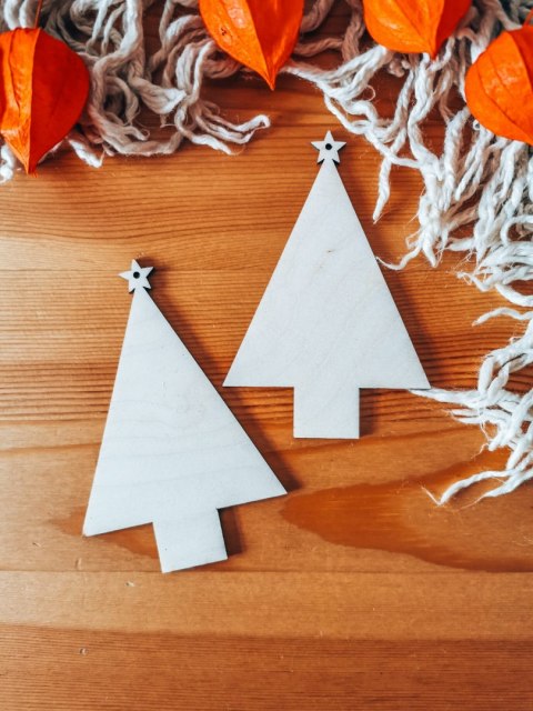 CHOINKA 01 - zawieszka (2szt) (10cm) - do ozdabiania