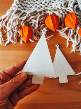 CHOINKA 01 - zawieszka (2szt) (10cm) - do ozdabiania