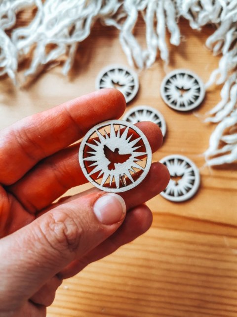 DEKOR gołąbek 02 - 3-5cm (5szt) - - - (gołąb, gołębica, gołębie, hostia)