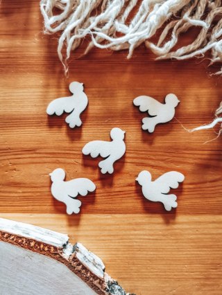 DEKOR gołąbek 2-5cm (5szt) - wzór 1 (DK-040)