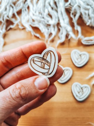 DEKOR obrączki 3-5cm (5szt)