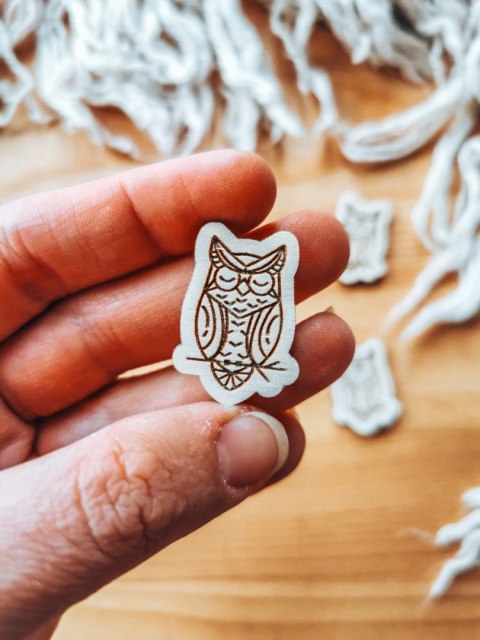 DEKOR sowa 3-5cm (5szt)