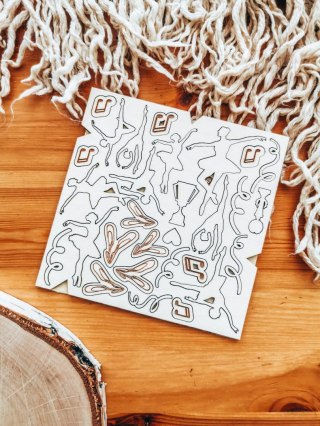 DEKOR - zestaw BALETNICA (14,5cm x 14,5cm) - - - (balet, taniec, tancerz)