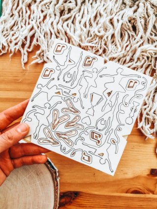 DEKOR - zestaw BALETNICA (14,5cm x 14,5cm) - - - (balet, taniec, tancerz)