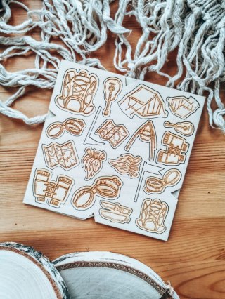 DEKOR - zestaw Biwak Podróżnik (14,5cm x 14,5cm)